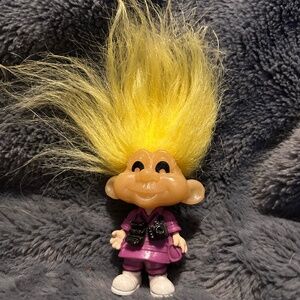 😉Bundle Days😉 1993 Burger King Russ Berrie Snaps Troll Doll Glow In The Dark